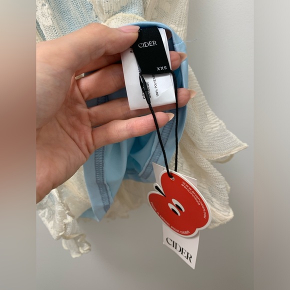 NWT Cider Floral Lace Mini Dress XXS - Picture 4 of 6